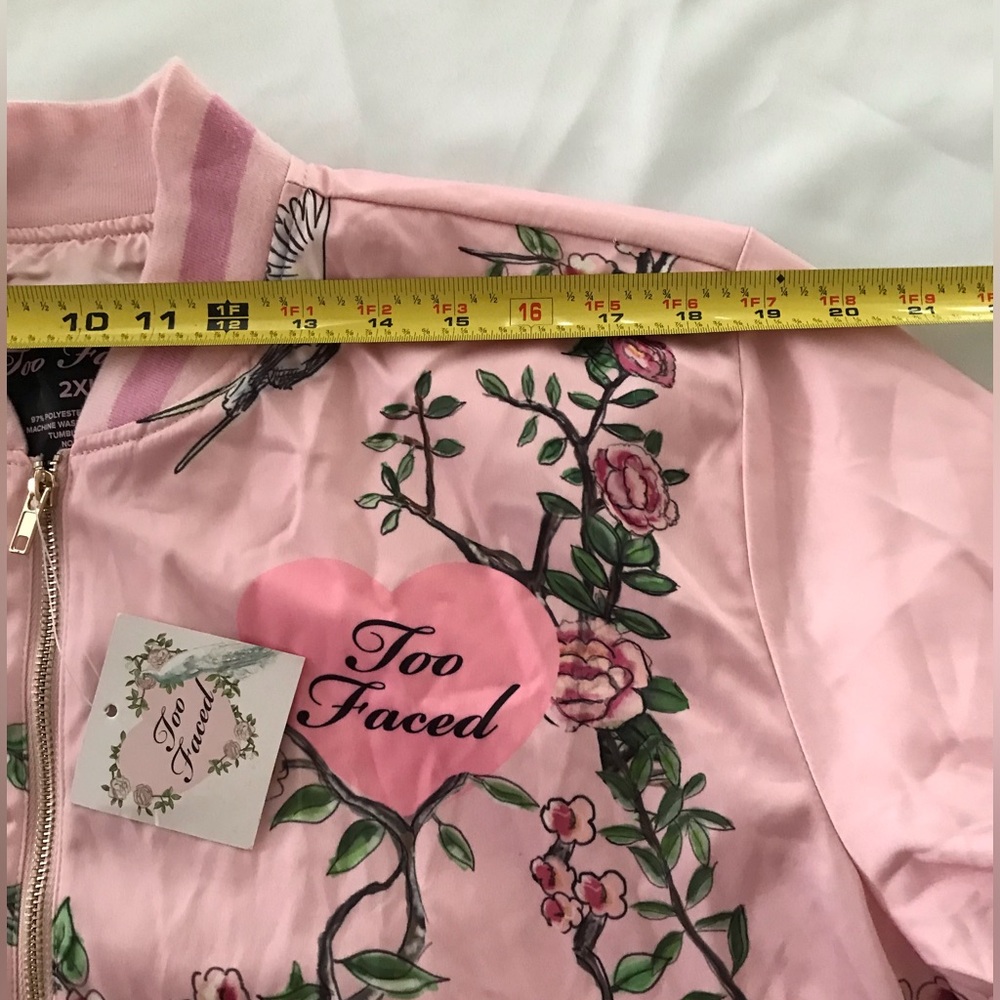 NWT TOO FACED BOMBER JACKET SZ 2XL - Picture 3 of 8